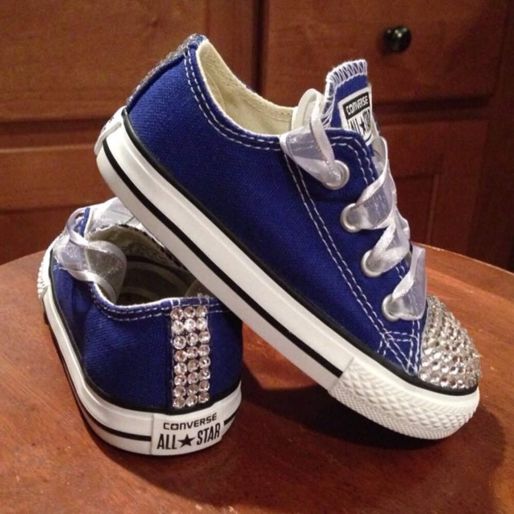 NEW CUSTOM Bling Toe CONVERSE - Toddler shoes